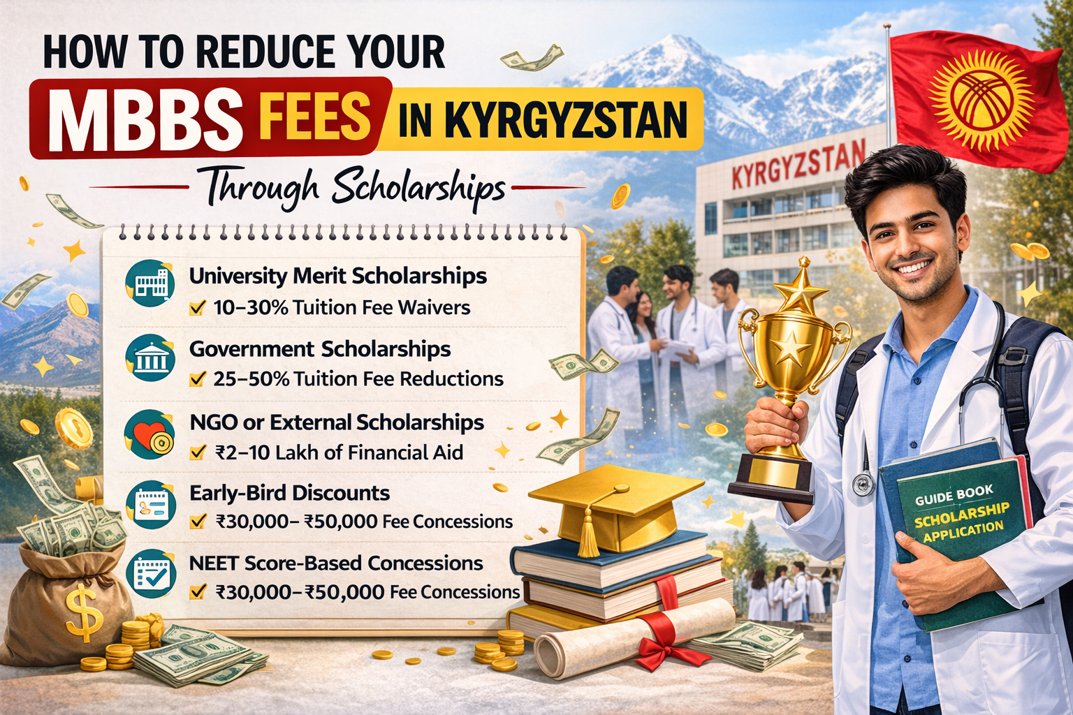 How to Reduce Your MBBS Fees in Kyrgyzstan Through Scholarships